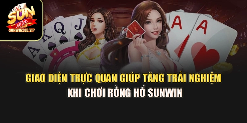 Giao diện trực quan giúp tăng trải nghiệm khi chơi Rồng hổ Sunwin